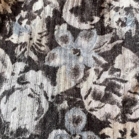 Free People smocked ruffle floral feminine tank - Picture 7 of 11